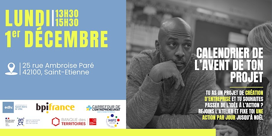 Affiche de l'événement Saint-Etienne : calendrier de l'avent de ton projet