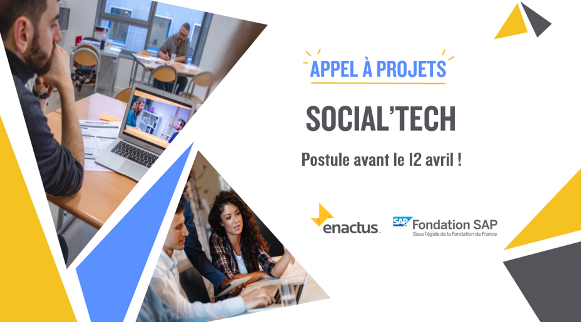 Appel à Projets: "Social’Tech" - Enactus & Fondation SAP 