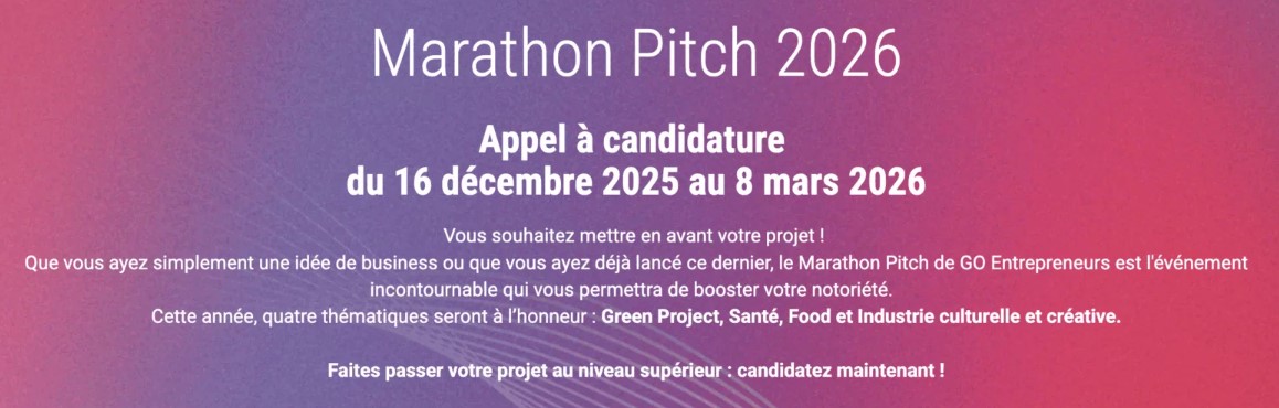 Visuel du Marathon Pitch 2026
