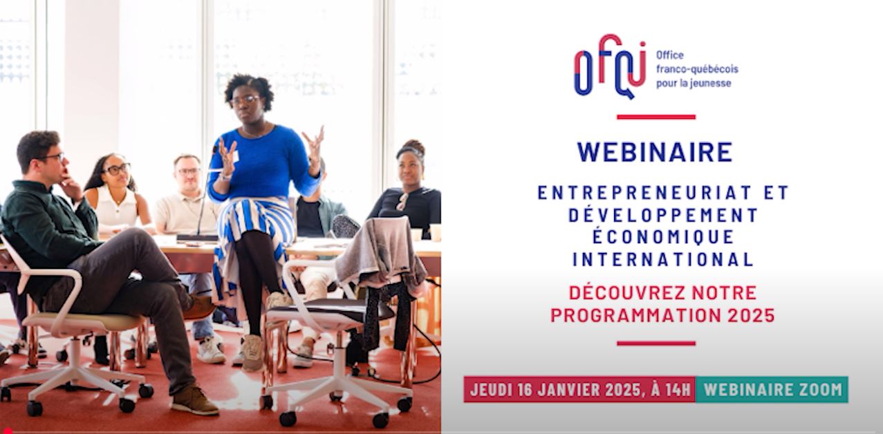 Francophonie : webinaire « Entrepreneuriat et développement économique »