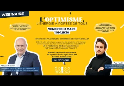 Webinaire : "L'optimisme, l'énergie à portée de tous !"