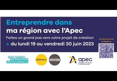 Entreprendre dans ma région avec l'Apec