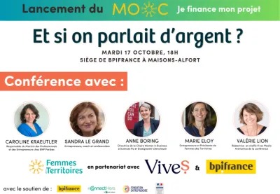 Et si on parlait d'argent ? Une conférence Femmes des Territoires et Vives