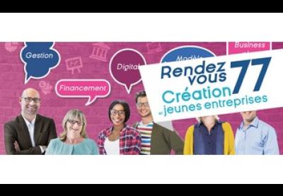 Logo : Rendez-vous création et jeunes entreprises 77