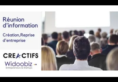 Logo : Réunions dinformation à la création, reprise dentreprise