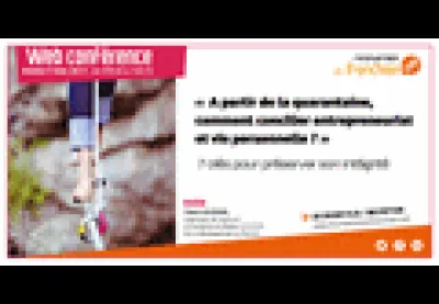 Logo : Web conférence : Comment concilier entrepreneuriat et vie personnelle ?