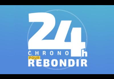 Logo : 24h chrono pour rebondir - 1ère Journée nationale dédiée aux entrepreneurs
