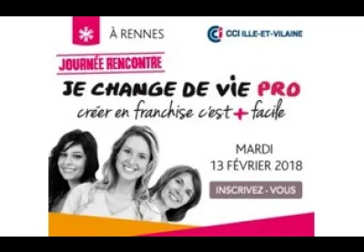 Logo : Je change de vie pro, créer en franchise c'est + facile