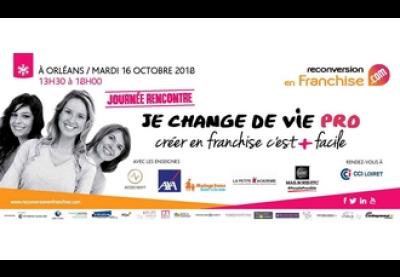 Logo : Je change de vie pro, créer en franchise c'est + facile