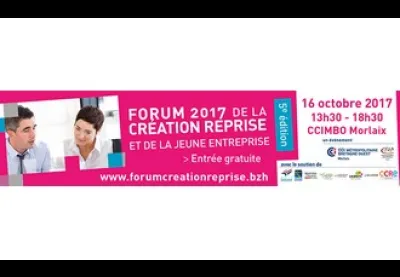 Logo : Forum 2017 de la création/reprise et de la jeune entreprise à Morlaix