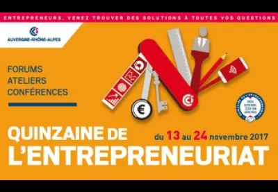 Logo : Quinzaine de lentrepreneuriat - Auvergne-Rhône-Alpes