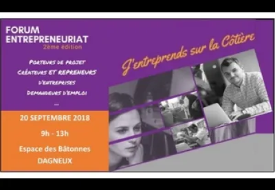 Logo : Forum J'entreprends sur la Côtière 2018