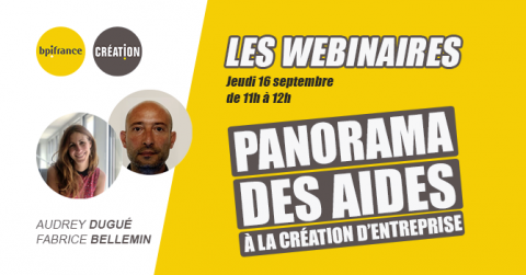 Webinaire : panorama des aides à la création d'entreprise (Focus aides demandeurs d'emploi)