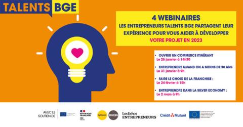 4 Webinaires avec les Talents BGE