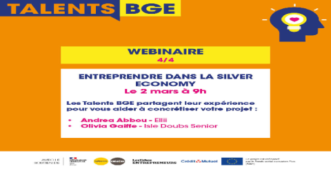 Webinaire BGE - Entreprendre dans la silver economy