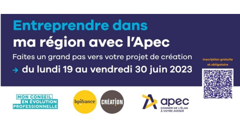 Entreprendre dans ma région avec l'Apec