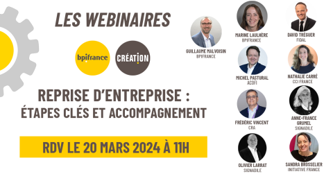 Webinaire - Reprise d'entreprise : étapes clés et accompagnement