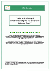 Coiverture Quelle activité et quel développement pour les entreprises âgées de 3 ans ?