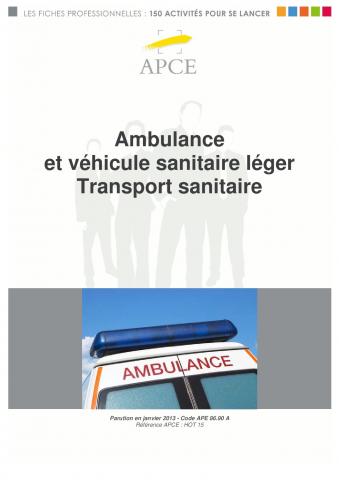 Ambulance et VSL véhicule sanitaire léger