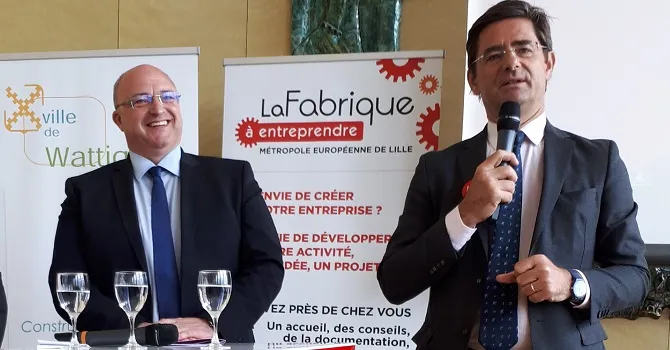 Damien Castelain et Nicolas Dufourcq