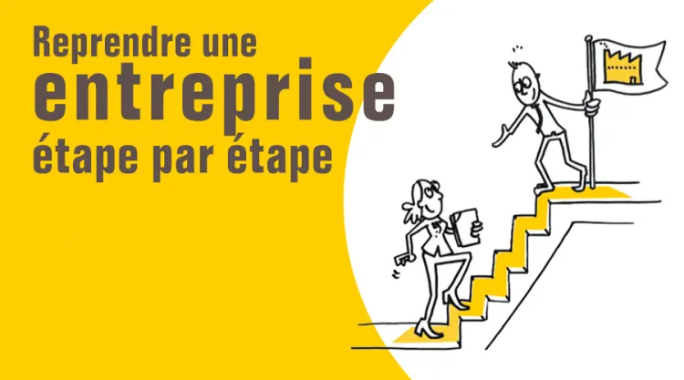 Infographie : Les 10 étapes de la reprise d'entreprise