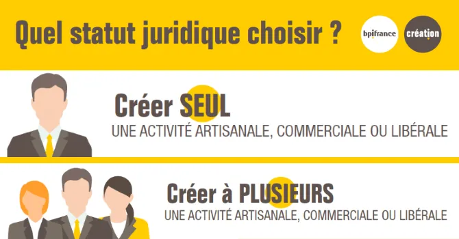 Infographie choix du statut juridique