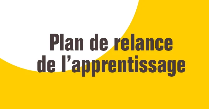 plan de relance de l'apprentissage