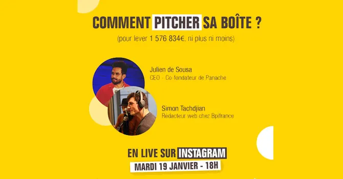 Comment pitcher sa boîte - Live Instagram 