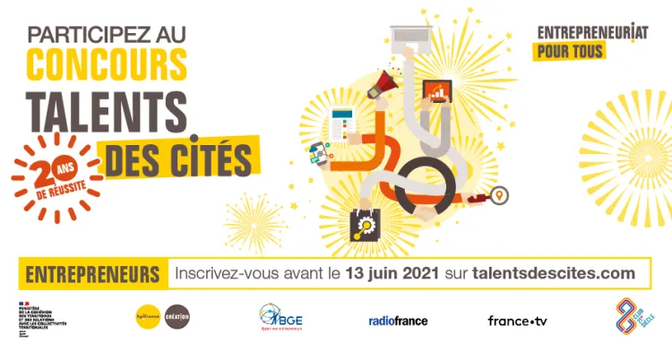 Le ministère chargé de la Ville et Bpifrance lancent la 20e édition du Concours Talents des Cités