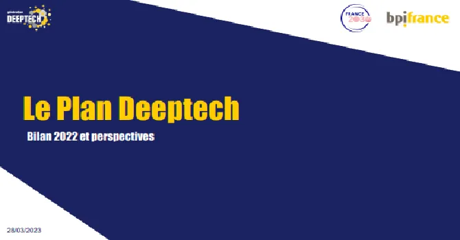 Plan Deeptech - bilan 2022