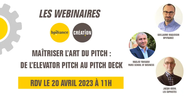 Webinaire - Maîtriser l'art du pitch : de l'elevator pitch au pitch deck