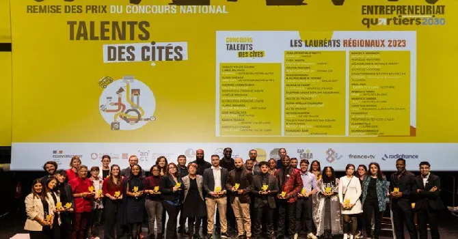 Lauréats du prix Talents des Cités 2023