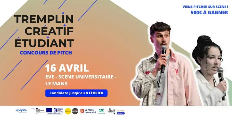 Le Mans : Tremplin Créatif, concours de pitch étudiant
