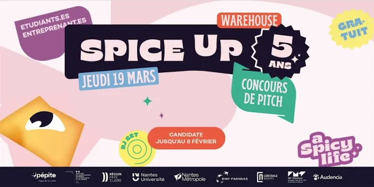 Nantes : SPICE UP, concours de pitchs étudiants au Warehouse