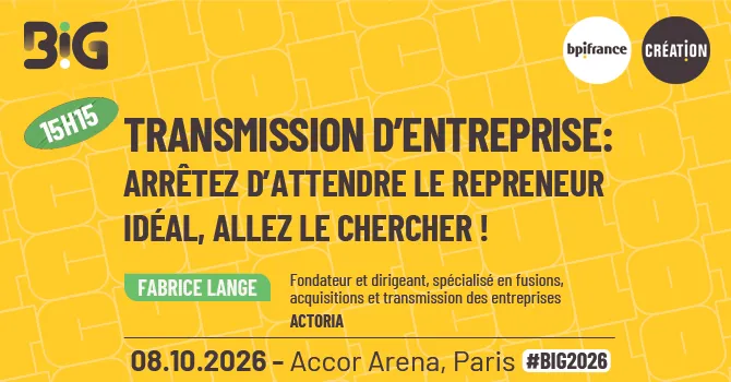 Masterclass Big 2026 - L'art d'attirer les bons repreneurs