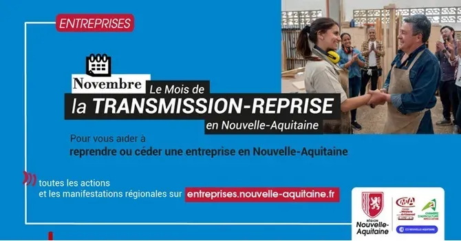 Mois de la transmission-reprise en Nouvelle-Aquitaine