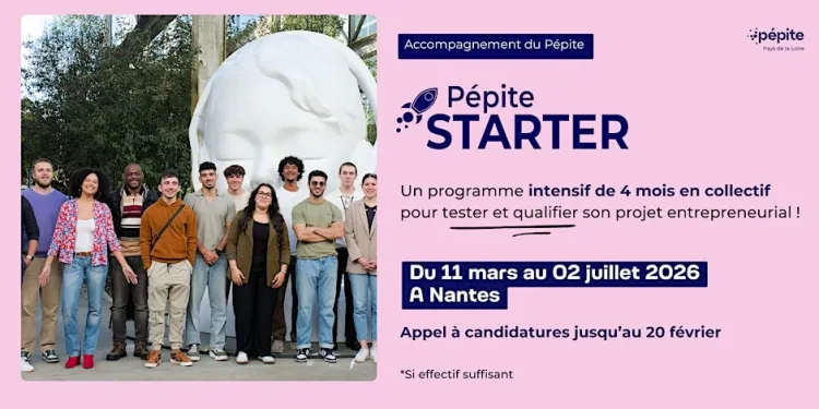Nantes : Starter, 4 mois pour qualifier ton projet entrepreneurial !