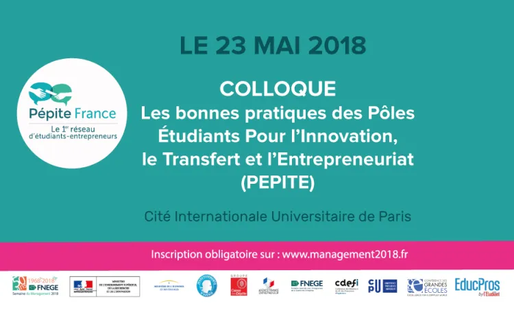 Visuel Colloque "Bonnes pratiques des PEPITE"