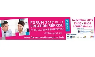 Logo : Forum 2017 de la création/reprise et de la jeune entreprise à Morlaix