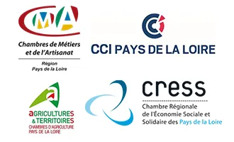 Logos Entreprendre sur les territoires fragiles en Pays de la Loire