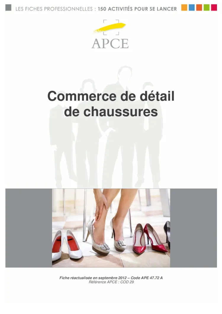 Commerce de détail de chaussures