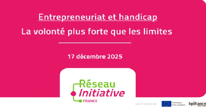 Etude Entrepreneuriat et Handicap