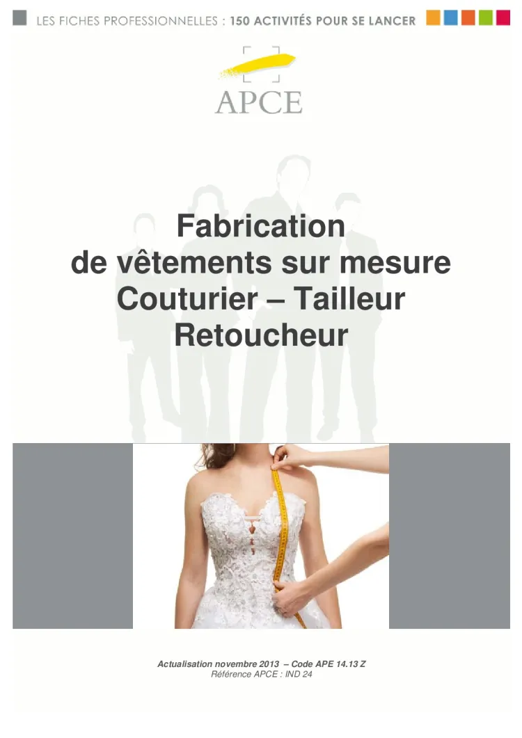 Fabrication de vêtements sur mesure